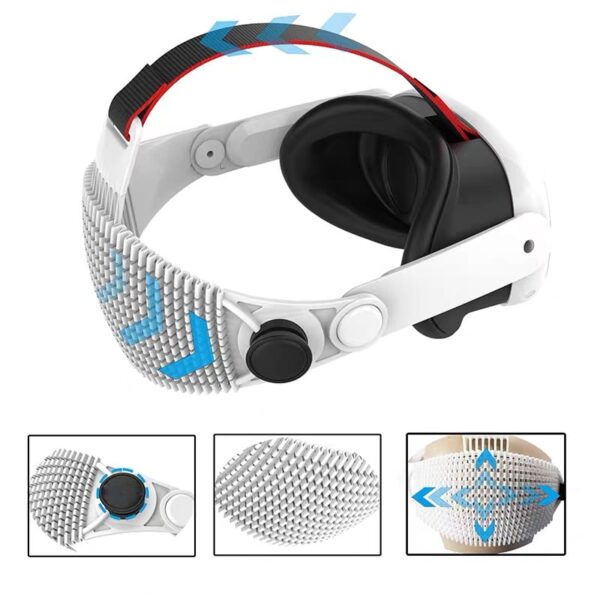 HMD シリコンメッシュ・ストラップ for Quest 3 / 3S – ROOX